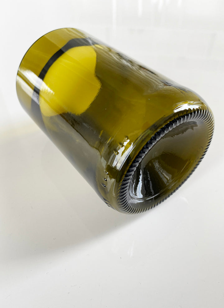 Drinking glasses from wine bottles - Tall