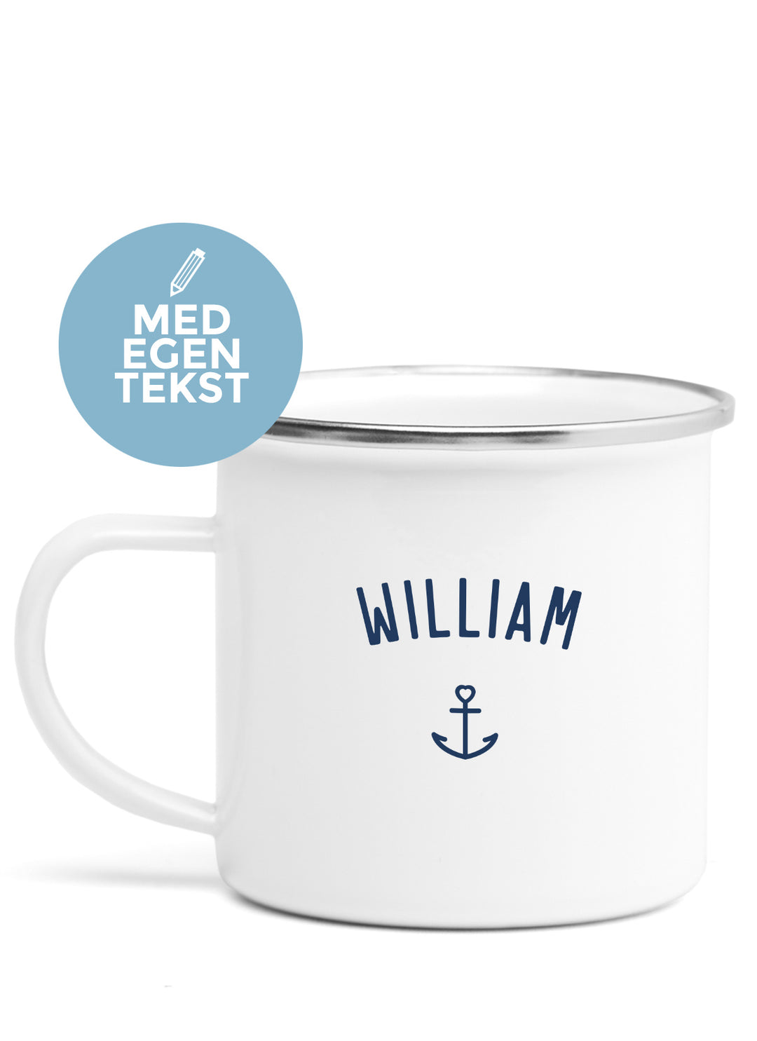 Enamel mug with name
