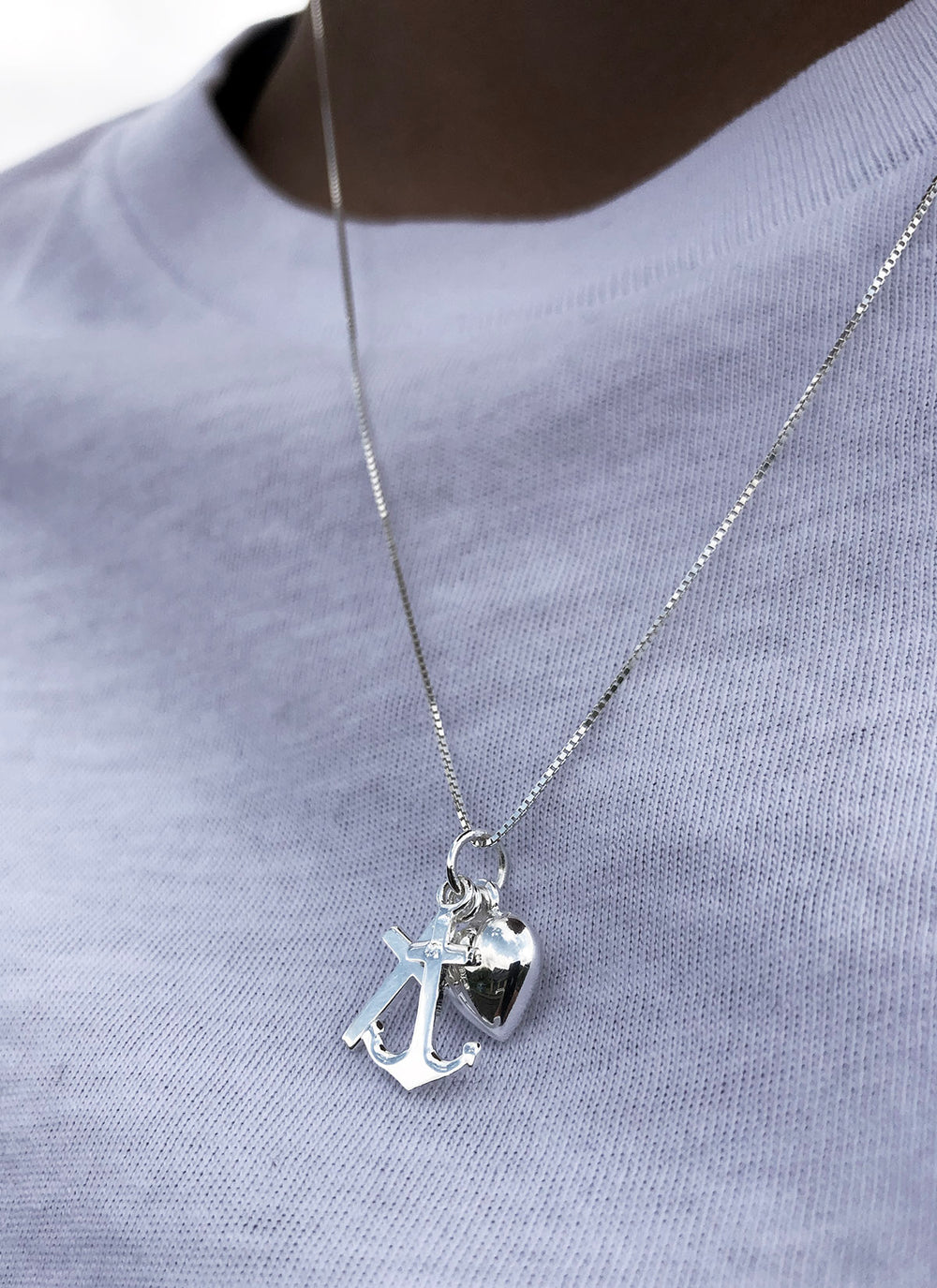 Halskæde "Tro, Håb & Kærlighed" - Hjemhavn Halskæde 