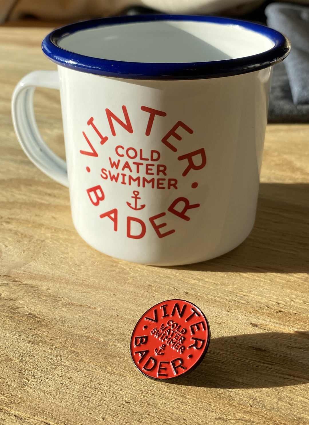 Enamel mug "Winter Baths" incl. name